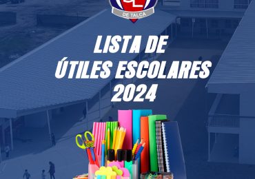 LISTA DE ÚTILES ESCOLARES 2024